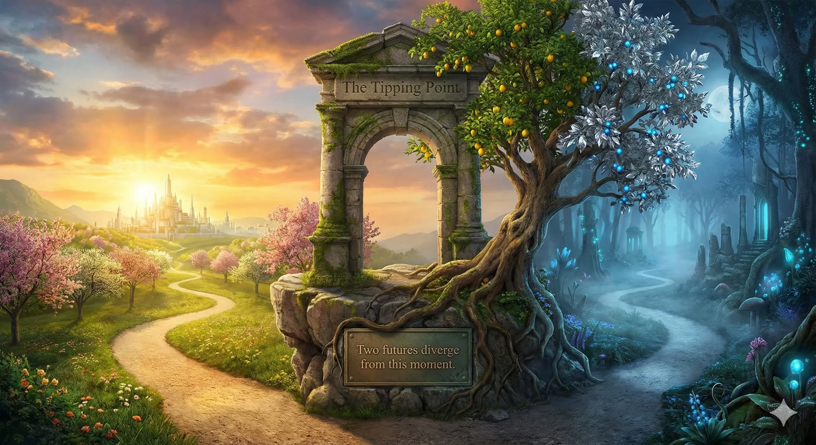 Paths: The Tipping PointTwo futures diverge from this moment.