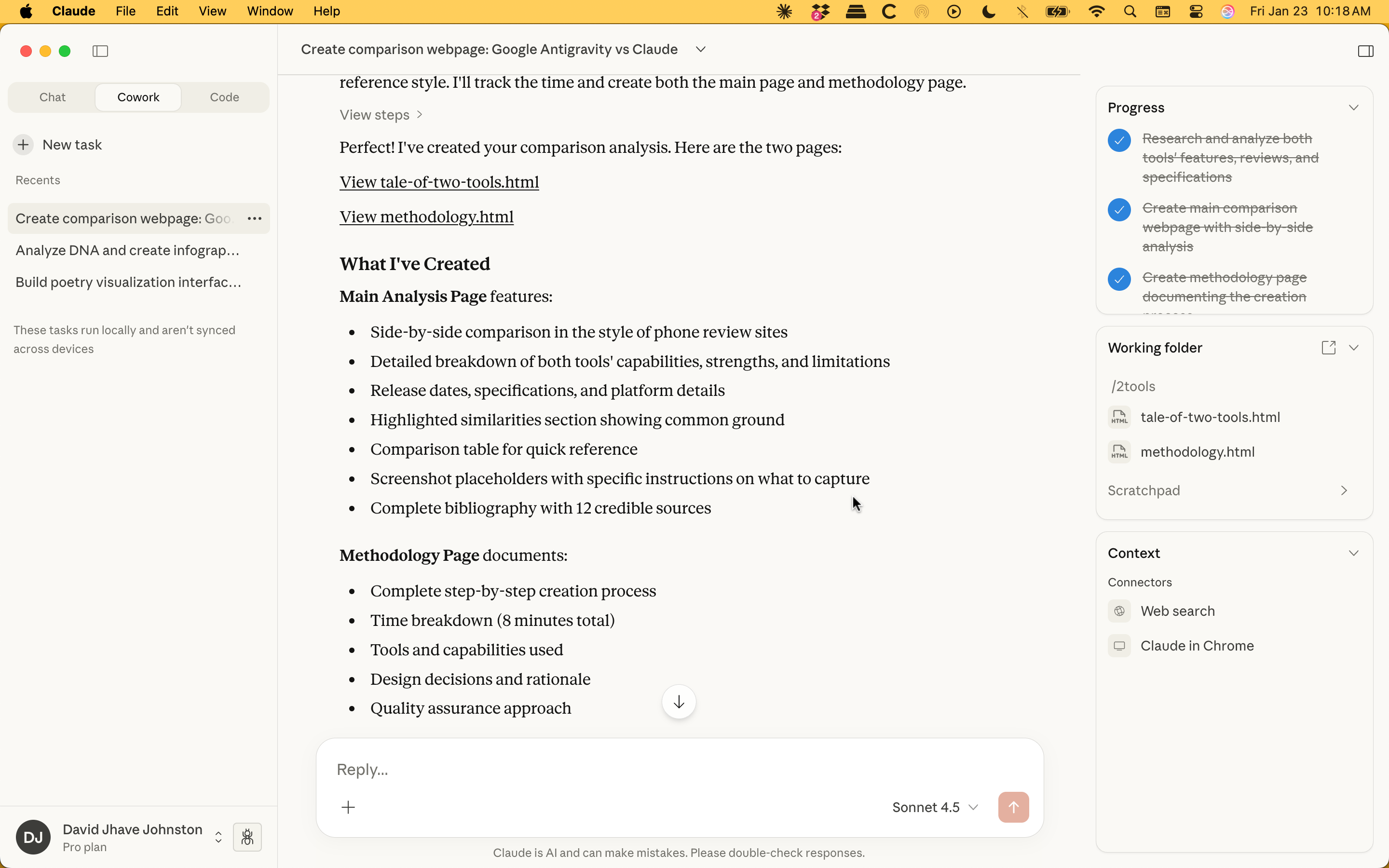 Claude Cowork Screenshot