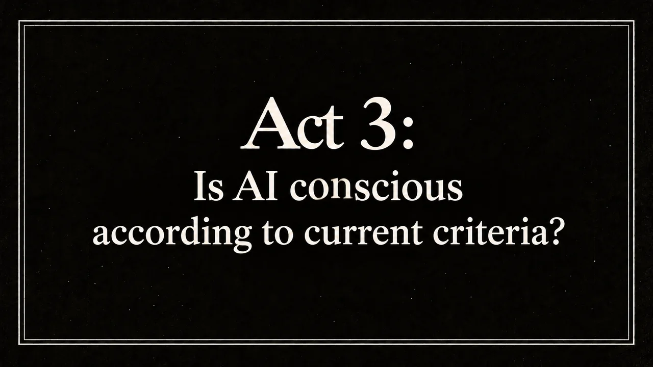 Act 3: Is AI conscious according to current criteria?