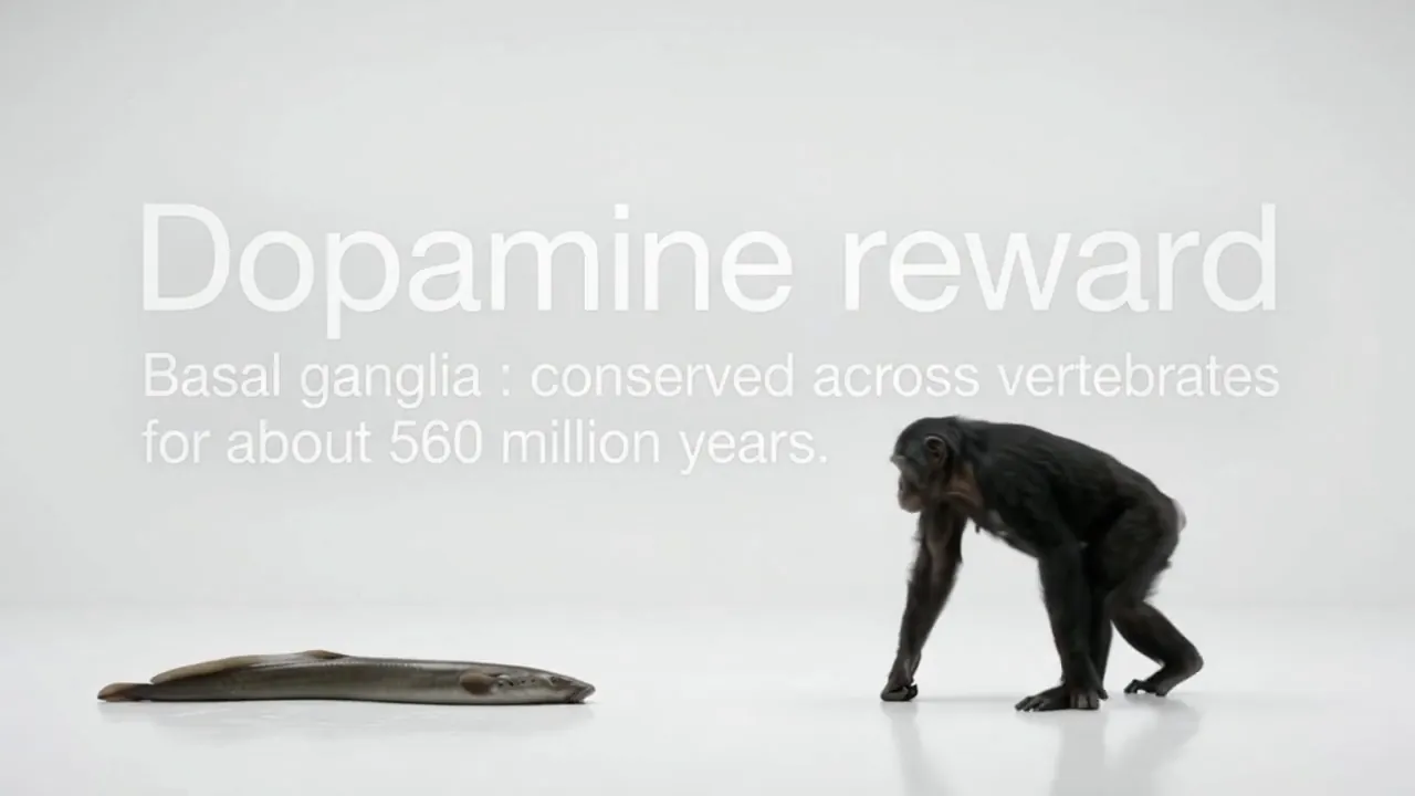 Dopamine reward: basal ganglia conserved across vertebrates for about 560 million years