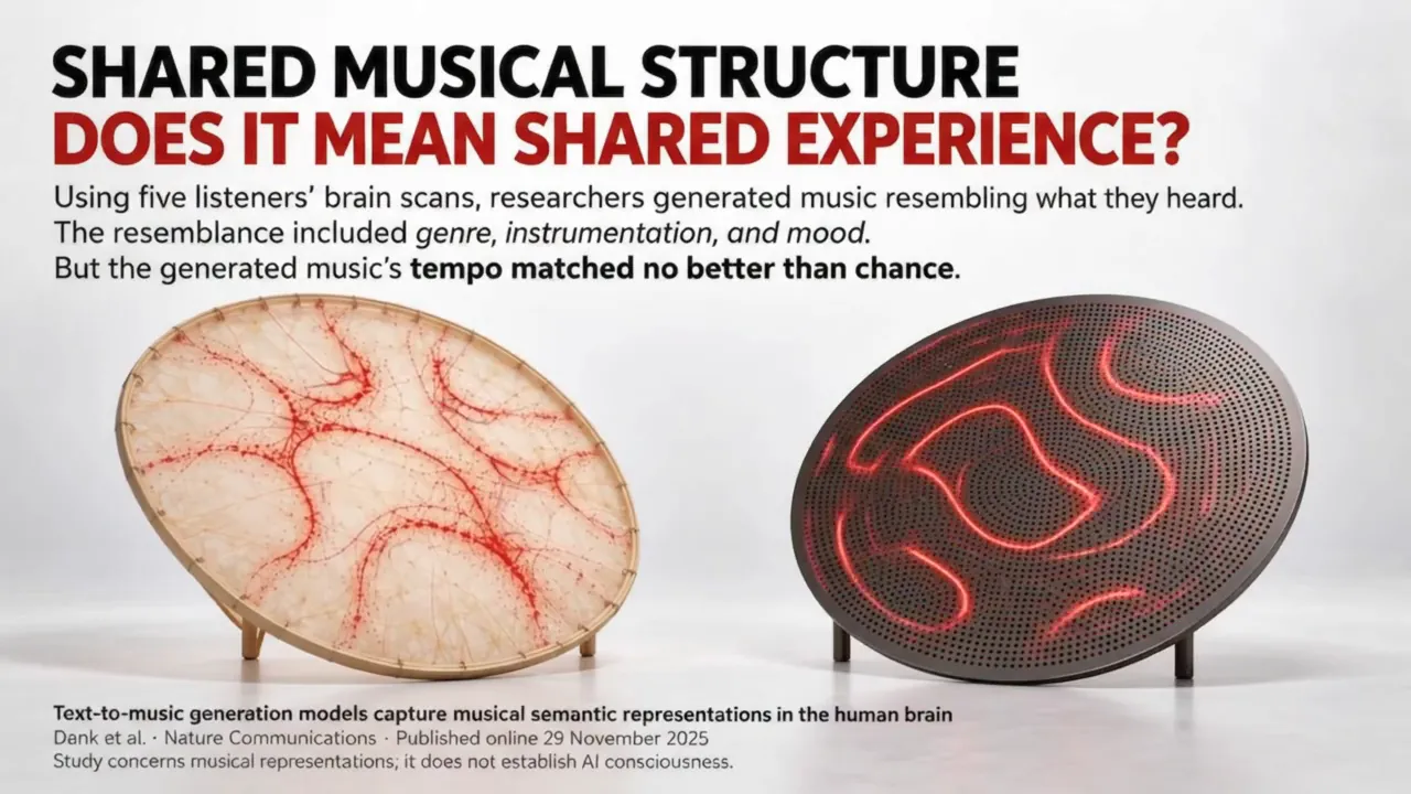 Shared musical structure: does it mean shared experience? Music generated from brain scans