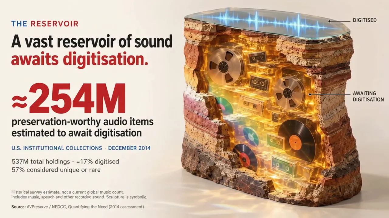A vast reservoir of sound awaits digitisation: about 254 million items
