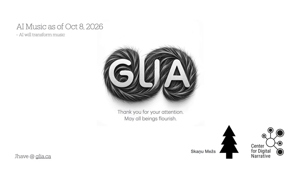 Glia logo: thank you for your attention. May all beings flourish.